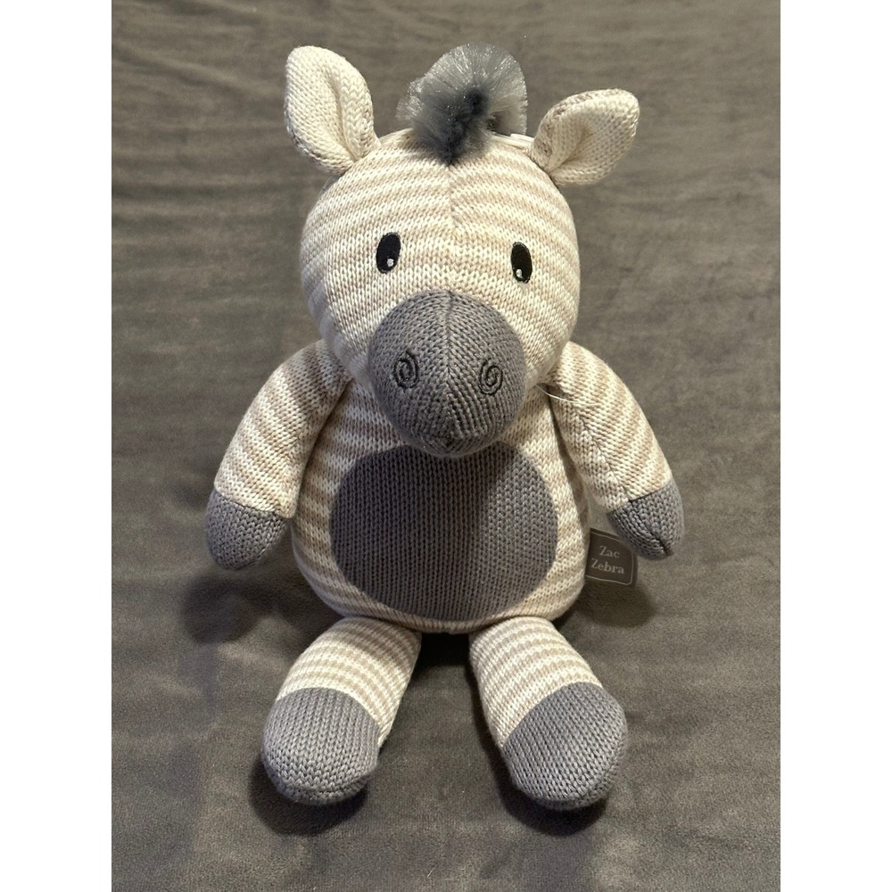 Living Textile Whimsical Zac Zebra plush